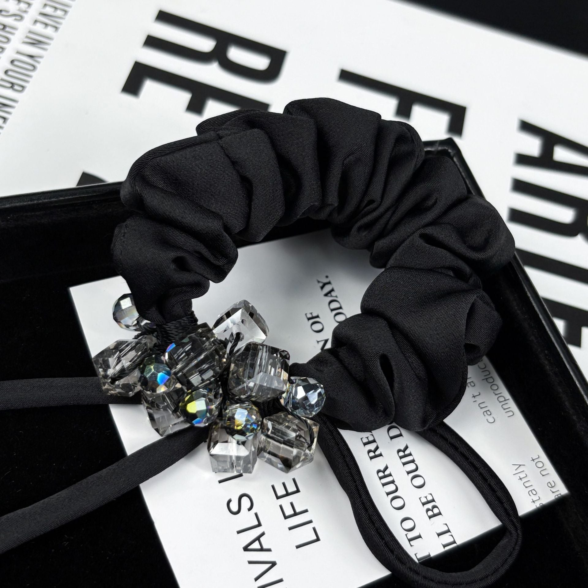 The 'Deco' Crystal Scrunchie